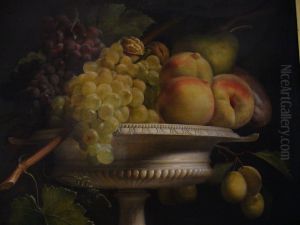 Fruits in an alabaster cup