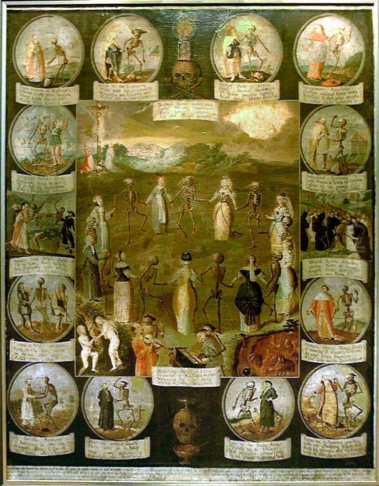 The Dance of Death. Oil Painting by unknown