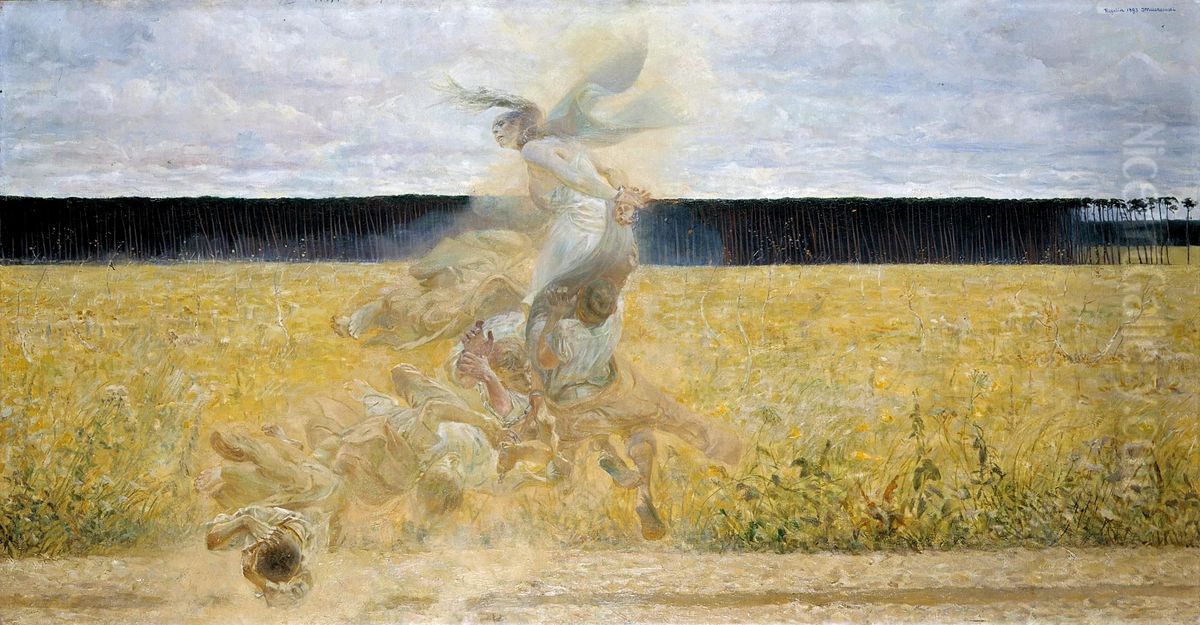 In the cloud Oil Painting by Jacek Malczewski