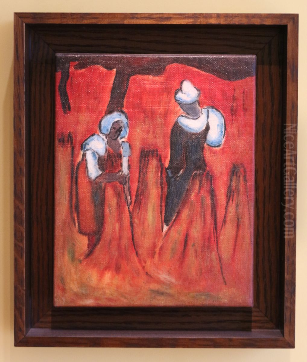 Etude pour leBle noir Oil Painting by Emile Bernard