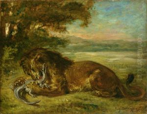 Lion et Alligator