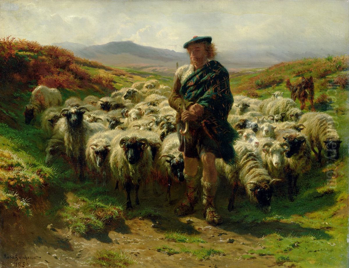 Hochlandschafer Oil Painting by Rosa Bonheur