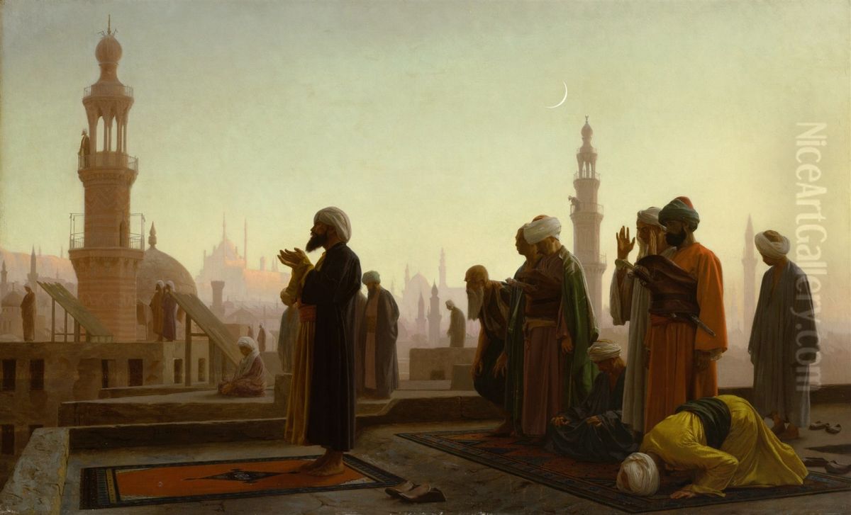 Prayer inCairo Oil Painting by Jean-Leon Gerome