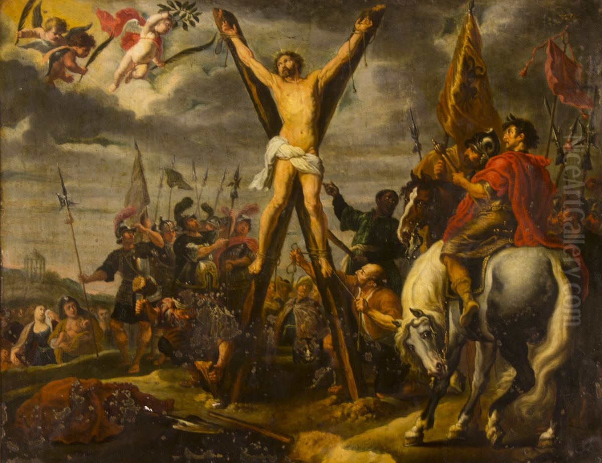 Crucifixion of St. Andrew. Oil Painting by Rubens