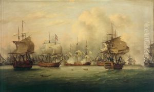 The Naval Battle of Dogger Bank, August 5, 1781.