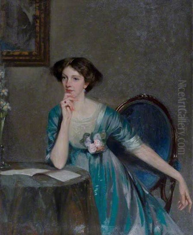 Lady Margaret Sackville (1881-1963) Oil Painting by George Henry