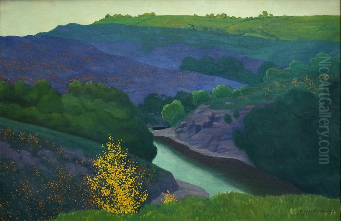 Paysage de la Creuse Oil Painting by Felix Vallotton