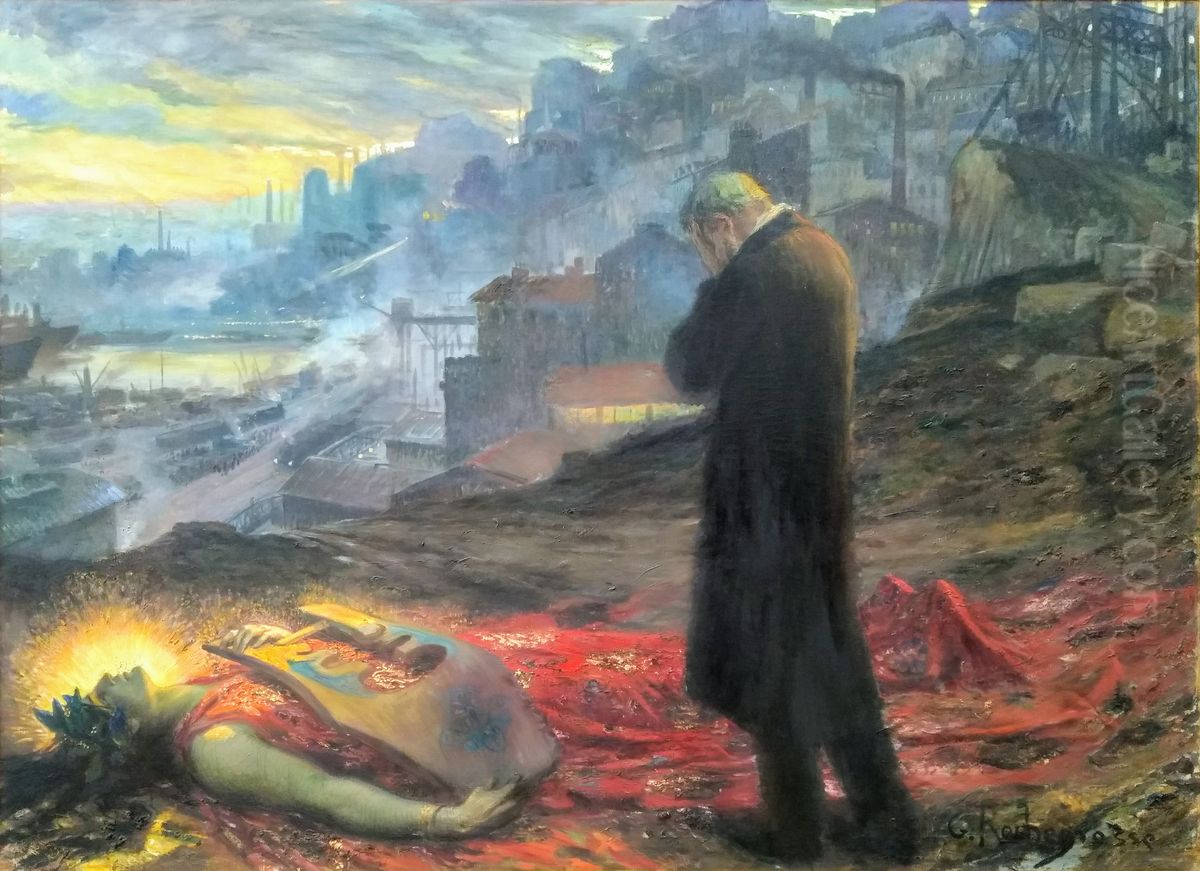 La mort de la pourpre Oil Painting by Georges Rochegrosse