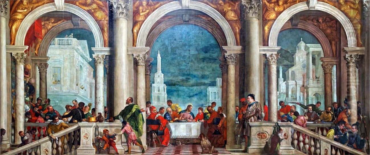 Feast in the House of Levi Oil Painting by Paolo Veronese (Caliari)