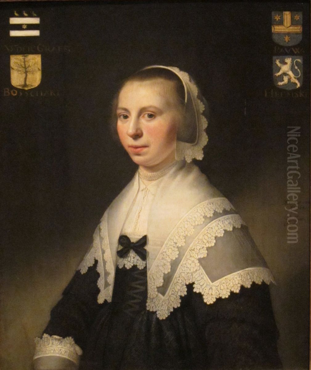Machteld van der Graeff Oil Painting by Jacob Willemsz Delff the Younger