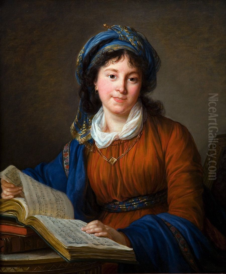 Portrait de la princesse Natalia Ivanovna Kourakina, nee Golovina Oil Painting by Elisabeth Louise Vigee Le Brun