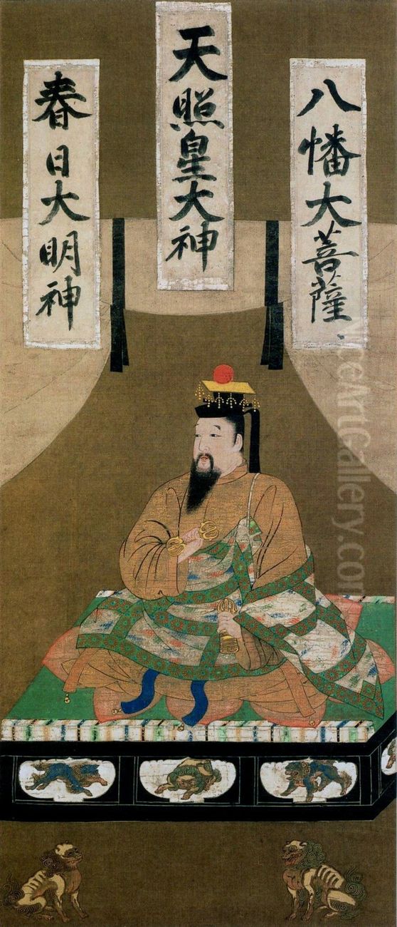 『juan ben zhe se hou ti hu tian huang yu xiang』 Oil Painting by Monkan-bo Koshin