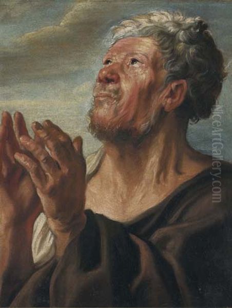 Bust of an Apostle Oil Painting by Jacob Jordaens