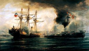 Sinking of the Esmeralda during the battle of Iquique