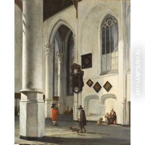 Interior of the Old Church at Delft Interior of the Old Church at Delft