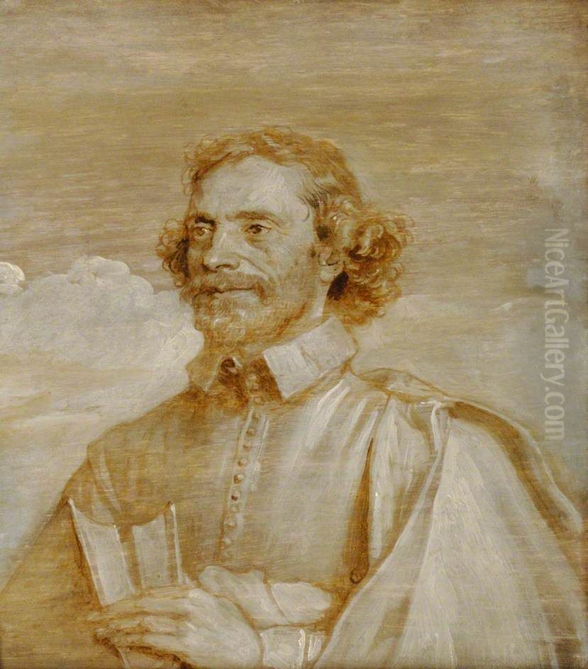 Portrait of Franciscus Junius (Francois du Jon) (1591-1677) Oil Painting by Sir Anthony Van Dyck