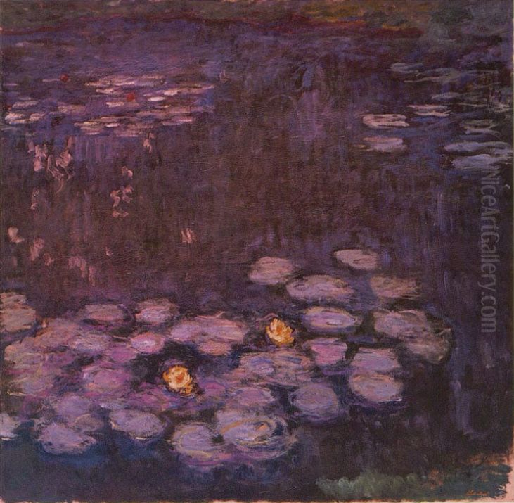 Seerosen Oil Painting by Claude Oscar Monet