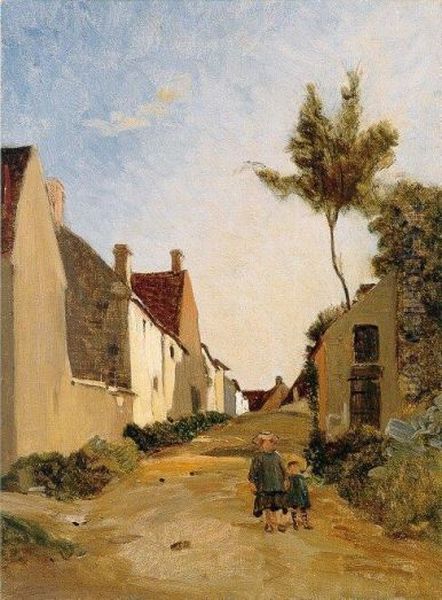 Chailly Oil Painting by Frederic Bazille