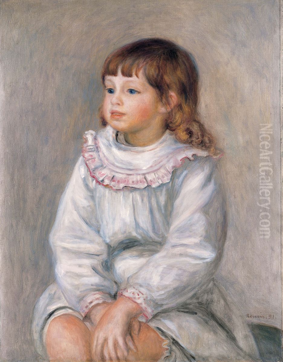 Portrat von Jacques Gallimard Oil Painting by Pierre Auguste Renoir