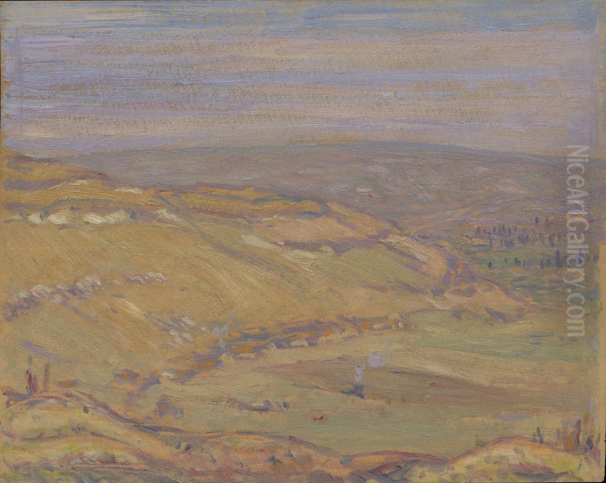 Lorette Ridge (Study) 1918 Oil Painting by A. Y. Jackson