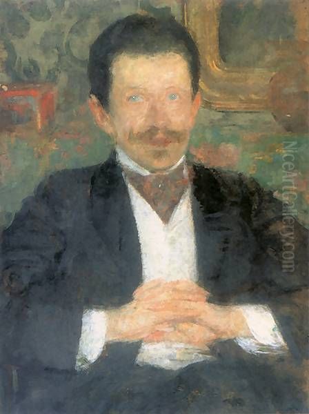 Portret Wojciecha Gieleckiego (Portret pana W.) Oil Painting by Olga Boznanska