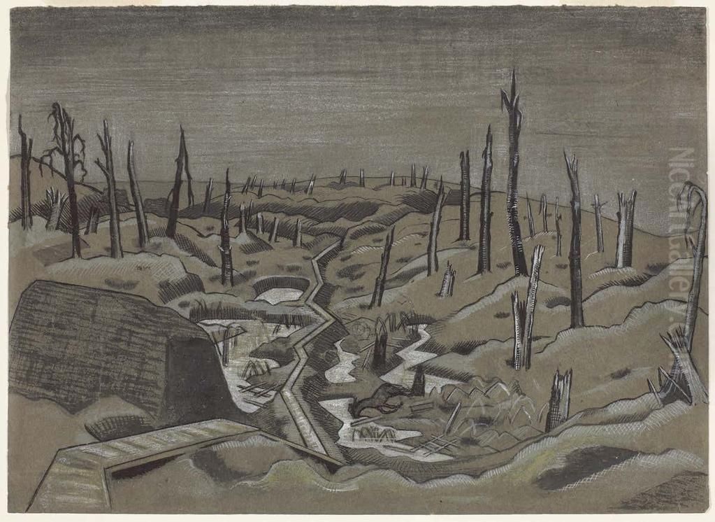 Dunbarton Lakes Oil Painting by Paul Nash
