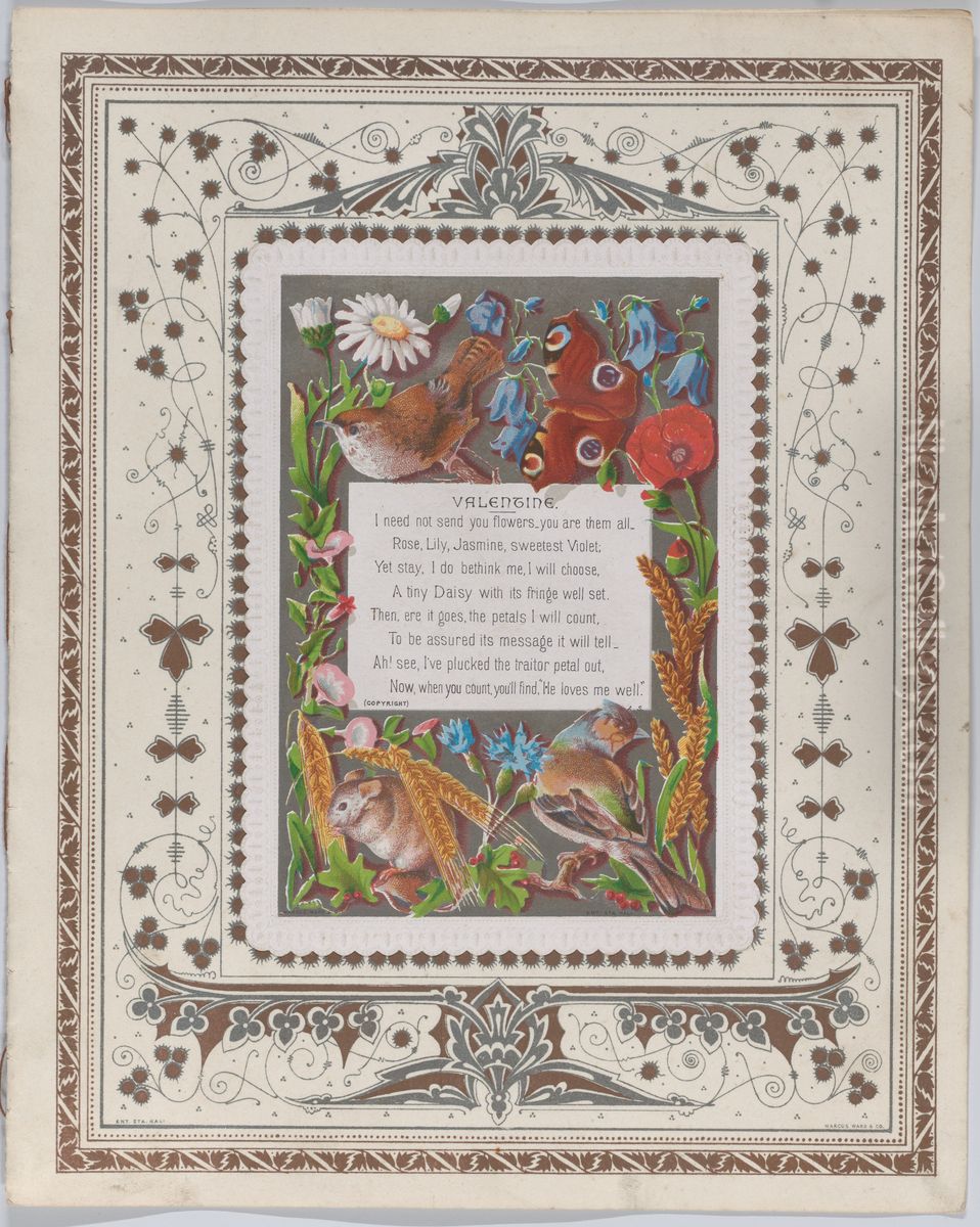 Valentine Oil Painting by Kate Greenaway