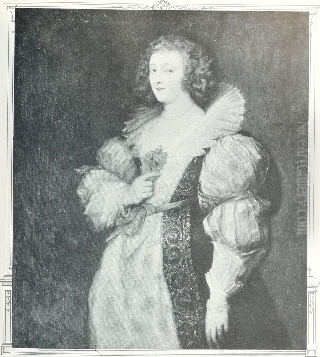 Portrait of Mademoiselle de Gottignies Oil Painting by Sir Anthony Van Dyck