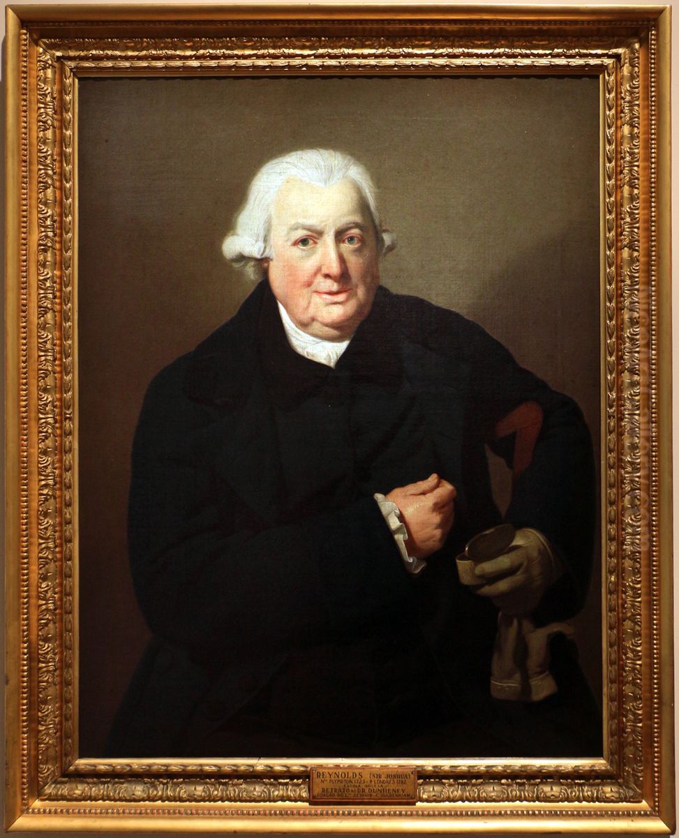 Retrato do Dr. Duheney Oil Painting by Of Sir Joshua Reynolds