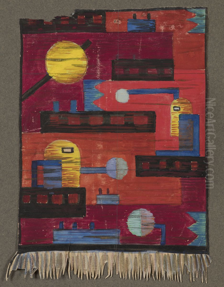 Design for Mat 533 Oil Painting by Birger Carlstedt
