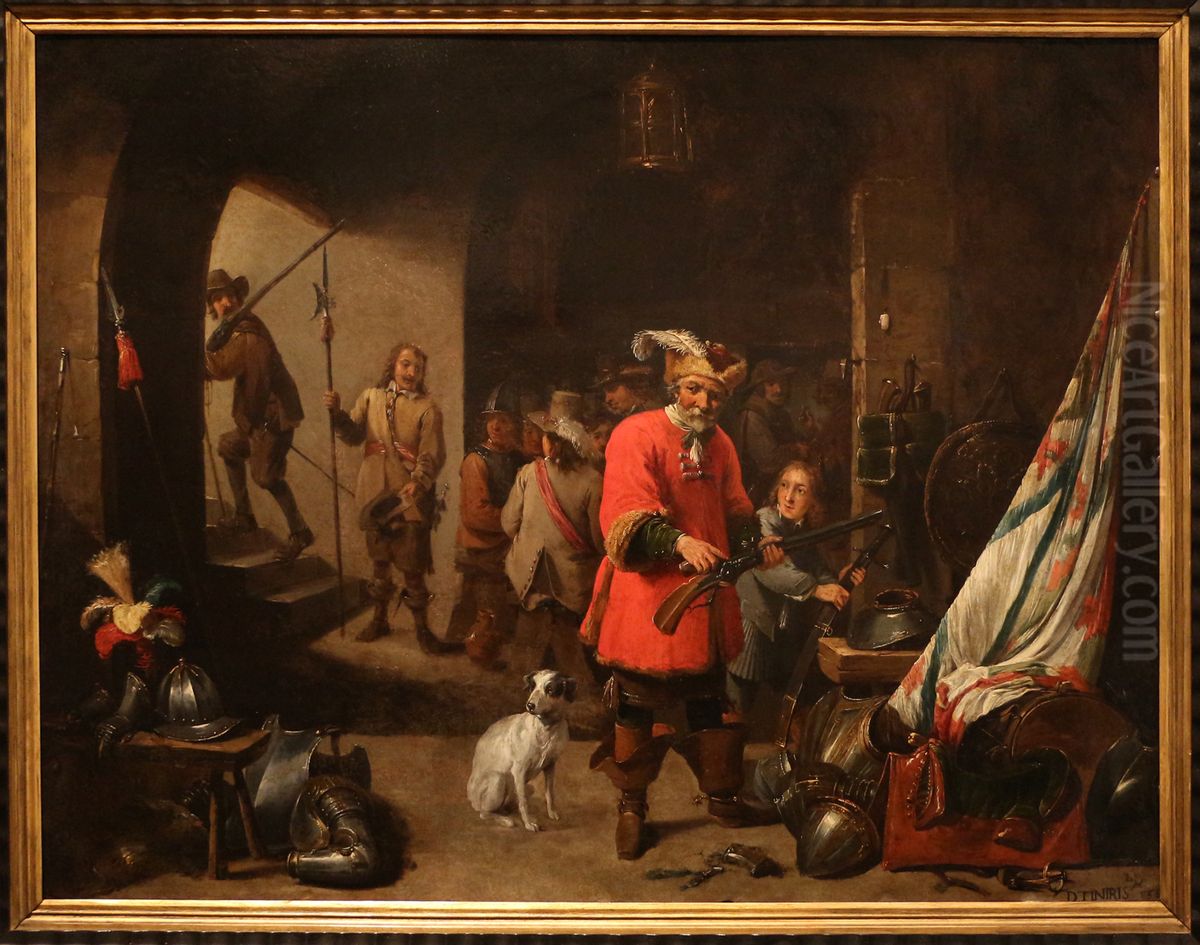 Deposito de armas Oil Painting by David Teniers the Younger
