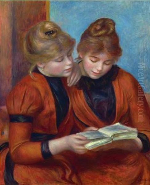 The Two Sisters Oil Painting by Pierre Auguste Renoir