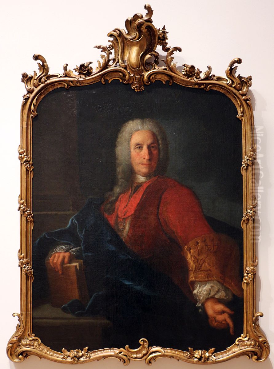 Portrait of Manuel de Azevedo Fortes Oil Painting by Pierre-Antoine Quillard