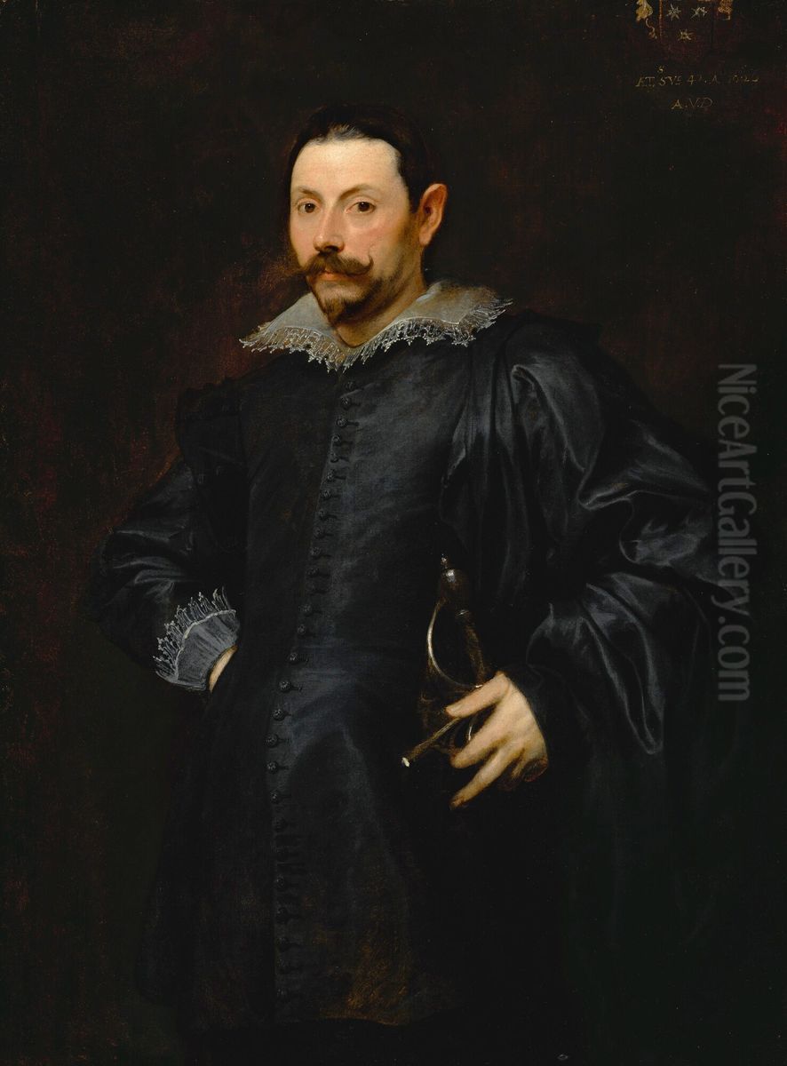 Portrait of an Italian Nobleman Oil Painting by Sir Anthony Van Dyck