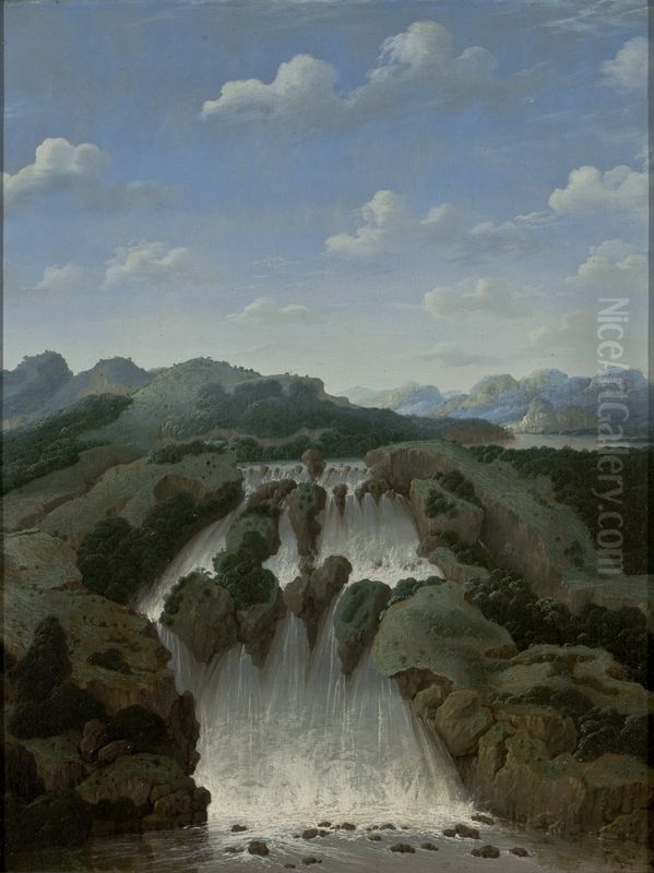 Cachoeira de Paulo Afonso Oil Painting by Frans Post