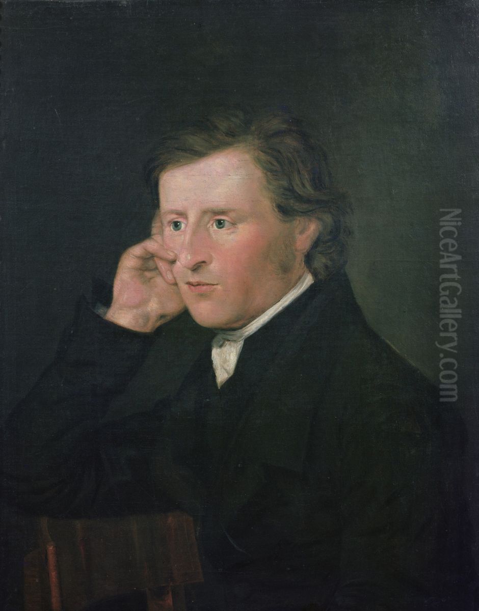 Portrait of J.C. Dahl Oil Painting by Hans Leganger Reusch