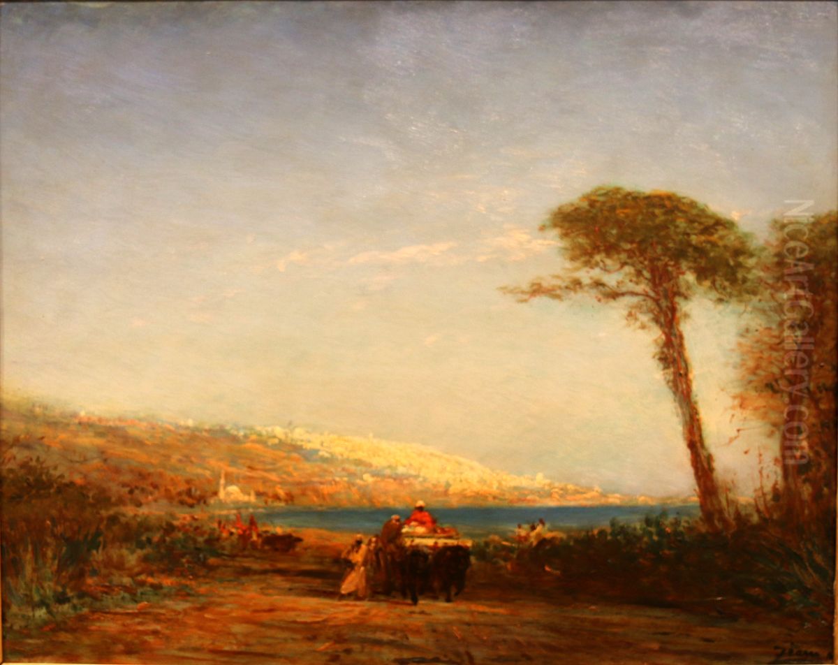 Bords du Bosphore Oil Painting by Felix Ziem