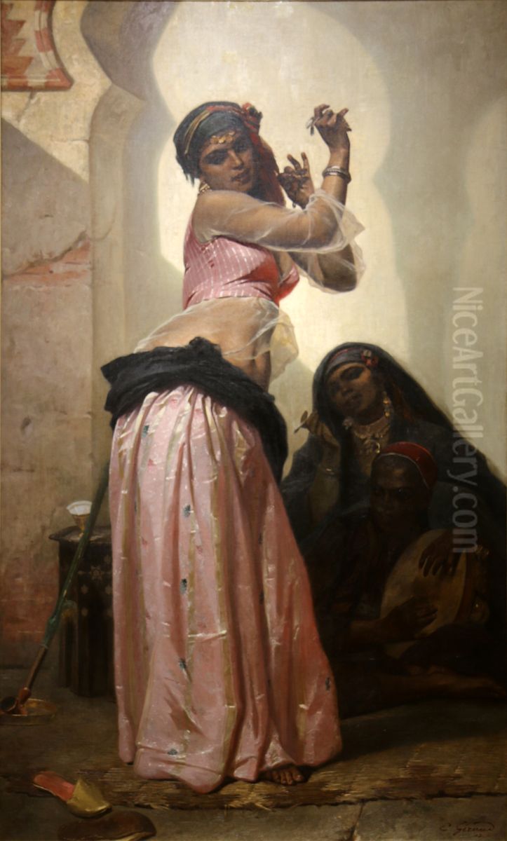 Danseuse au Caire. Oil Painting by Eugene Giraud