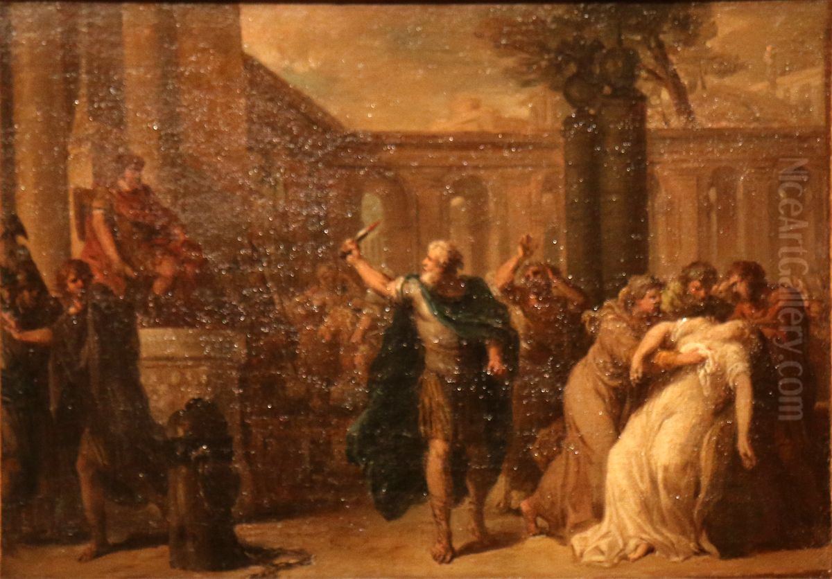 Mort de Virginie. Oil Painting by Simon Julien