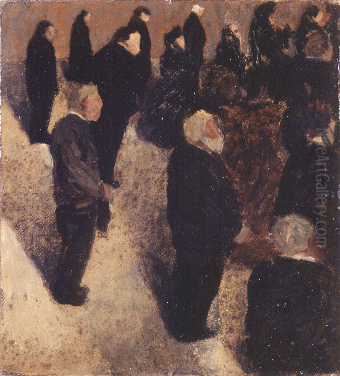 Enterrement, Bretagne Oil Painting by Felix Vallotton