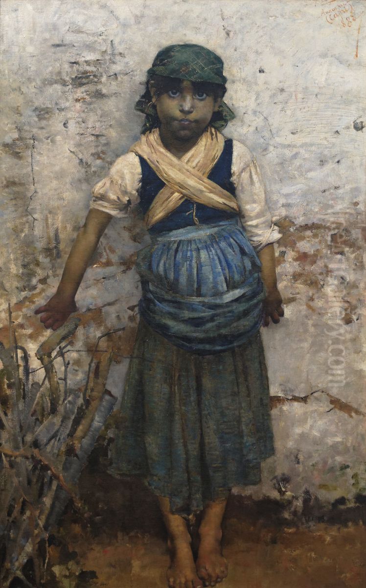 cansada Oil Painting by Henrique Pousao
