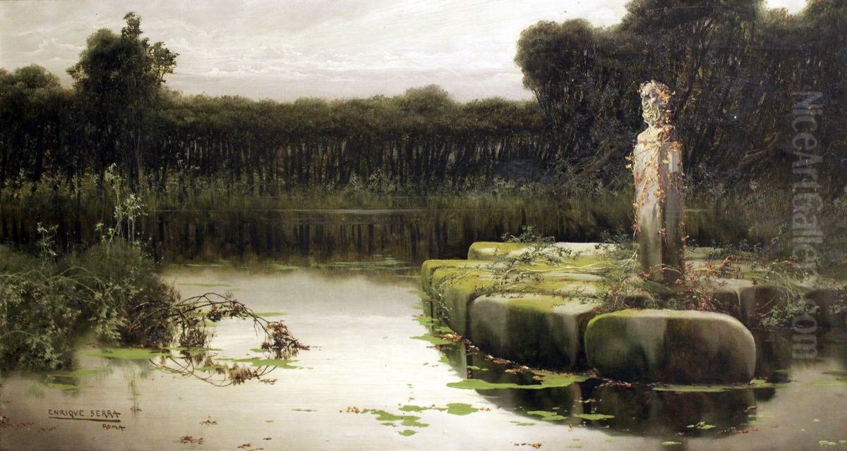 The idol Oil Painting by Enric Serra Auque