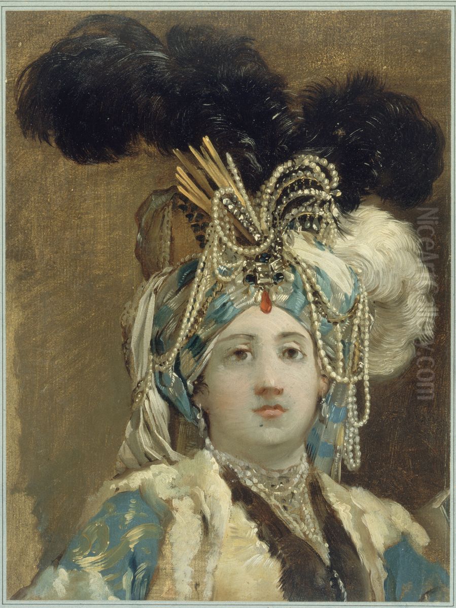 Sultane reine Oil Painting by Joseph-Marie Vien