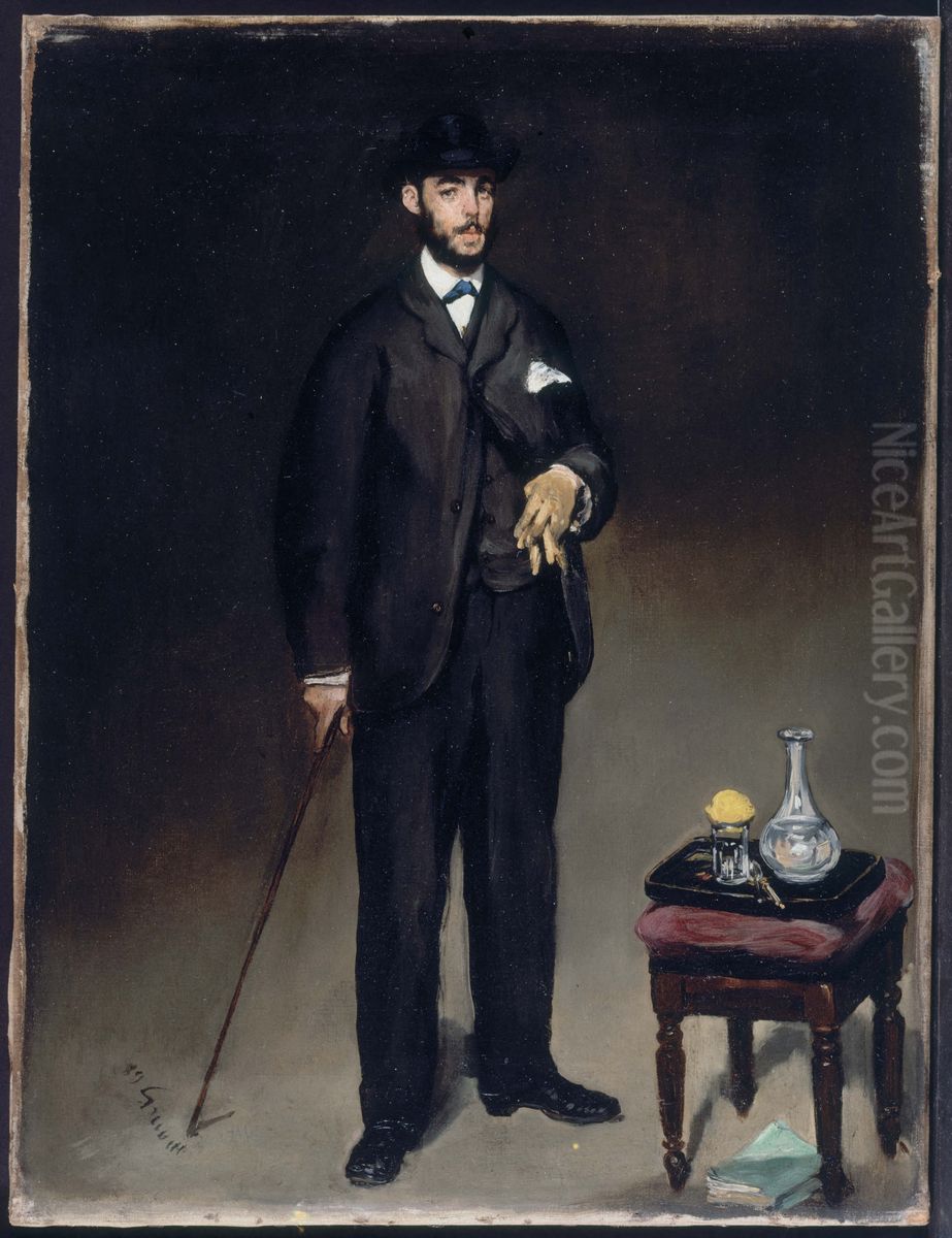 Portrait de Theodore Duret Oil Painting by Edouard Manet