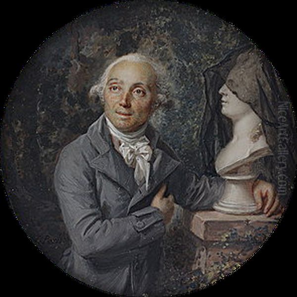 Portrait of M. Pinson Oil Painting by Lie Louis Perin-Salbreux