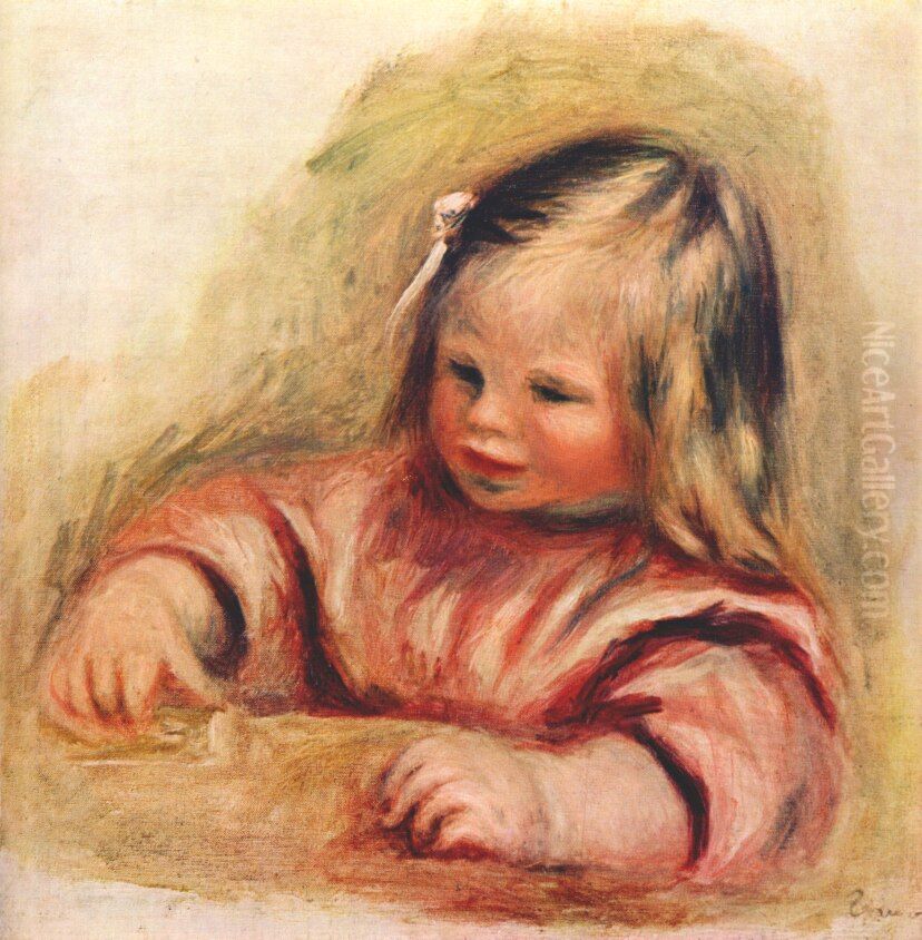 Coco Oil Painting by Pierre Auguste Renoir