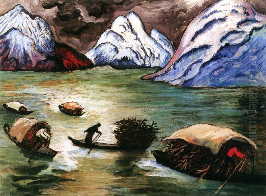 After the Storm Oil Painting by Marianne von Werefkin