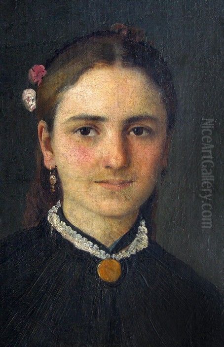Woman's portrait. Oil Painting by Georgi Zografski