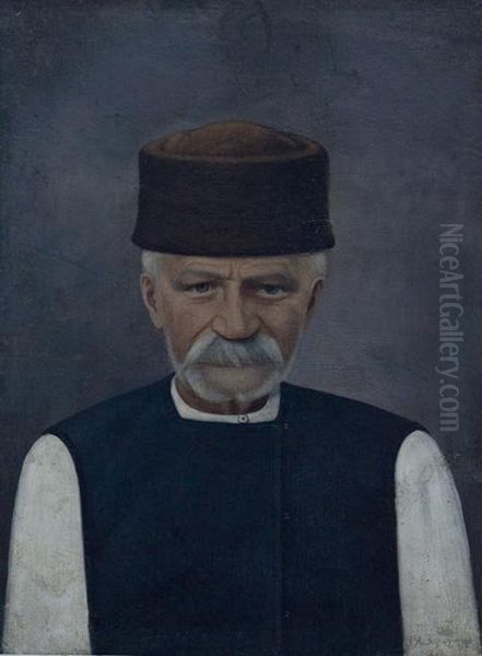 Portrait of a Peasant. Oil Painting by Georgi Zografski