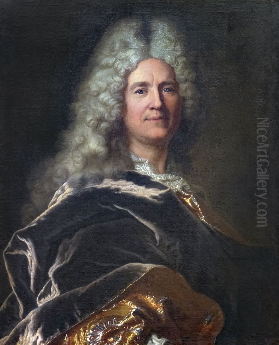 Portrait of Guillaume IV Castanier Oil Painting by Hyacinthe Rigaud